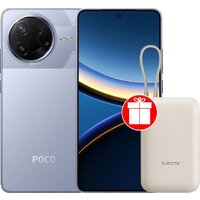 POCO F7 Pro 12GB/512GB международная версия (голубой) + пауэрбанк Xiaomi Power Bank P15ZM 10000mAh (бежевый) по акции