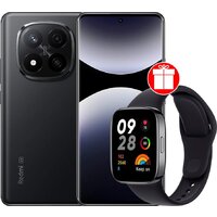 Xiaomi Redmi Note 14 Pro+ 5G 12GB/512GB международная версия (черный) + умные часы Xiaomi Redmi Watch 3 Active (черный) по акции