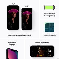 Apple iPhone 13 Dual SIM 128GB (темная ночь) Image #7